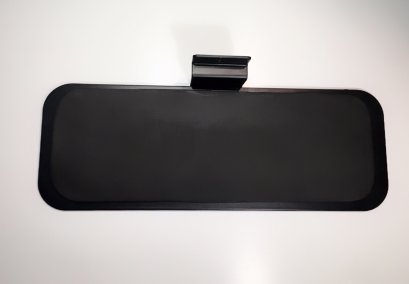 (B133) แป้นวางรองโลหะสีดำ ขนาด 9*25 ซม.