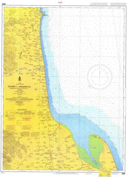 244  ปากพนัง ถึง แหลมคอกวาง INDIA 1975 DATUM