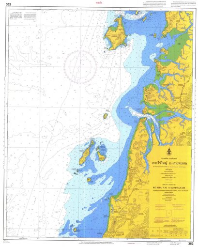 352  เกาะไข่ใหญ่ ถึง เกาะพยาม INDIA 1975 DATUM