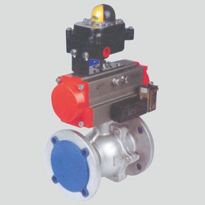 RAT Series pneumatic actuator Ball Valve Flanged
