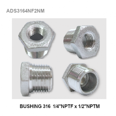 Bushing 316 1/4&quot;NPYF x 1/2&quot; NPTM