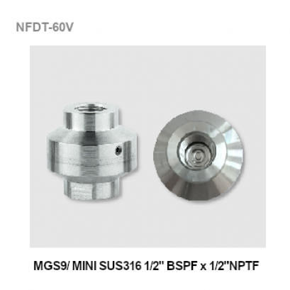 MGS9/MINI SUS316 1/2" BSPF x 1/2"NPTF