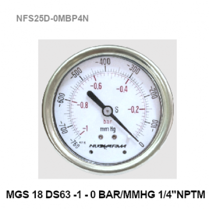 -1-0 BarØ 2.5&quot; Stainless Steel Back 1/4&quot;