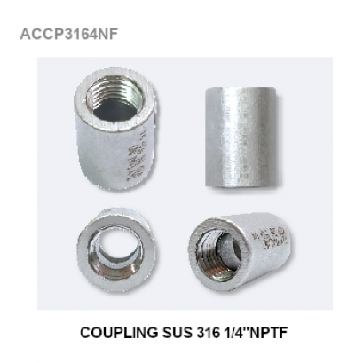 1/4&quot; NPTF coupling syphon SUS 316