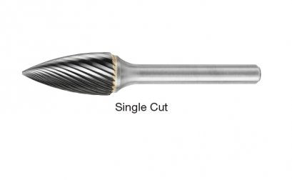 SG Pointed Tree &bull; Single-Cut Burs &bull; Inch