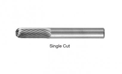 SC-M Cylindrical Ball Nose &bull; Single-Cut Burs &bull; Metric