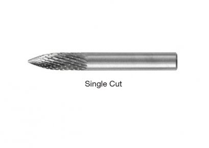 SG-M Pointed Tree &bull; Single-Cut Burs &bull; Metric