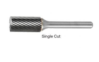 SB Cylindrical with End Cut &bull; Single-Cut Burs &bull; Inch