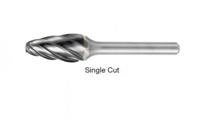 SF Round Nose Tree &bull; Single-Cut Burs &bull; Inch