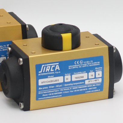 SIRCA AP01 double acting or spring return actuator