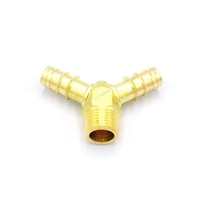 1/2&quot;สวมสายยางน้ำ 2 ทางออกประปาตัวผู้ 1/2&quot;