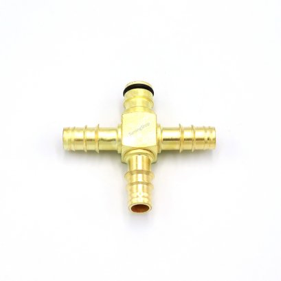 1/2&quot;สวมสายยางน้ำ 3 ทางออกตัวเสียบคอปเปอร์