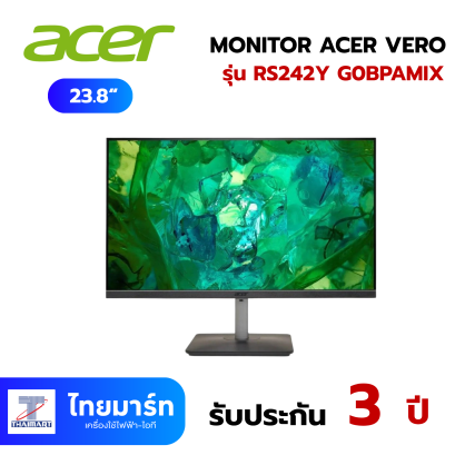 MONITOR (จอมอนิเตอร์) 23.8 นิ้ว ACER VERO RS242Y G0BPAMIX