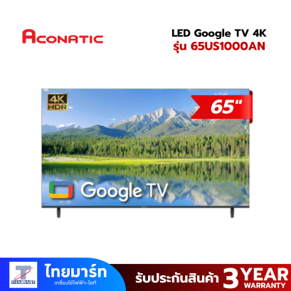 ACONATIC LED Google TV รุ่น 65US1000AN สมาร์ททีวี 65 นิ้ว