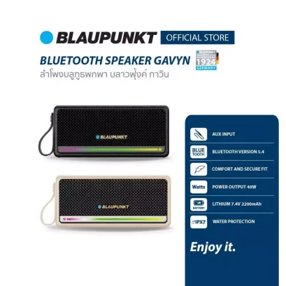 BLAUPUNK TIvory BAS5640 ลำโพงไร้สายขนาดพกพา