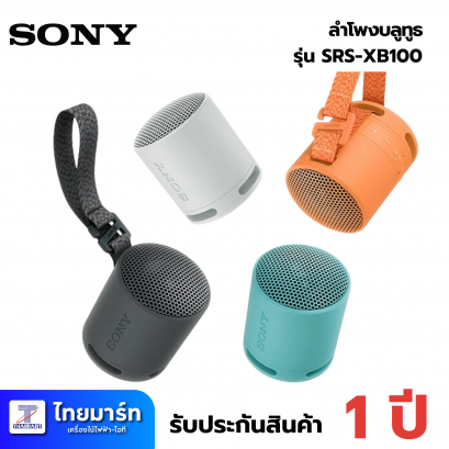 SONY ลำโพงพกพาบลูทูธ (2.5 วัตต์, สีฟ้า) รุ่น SRS-XB100