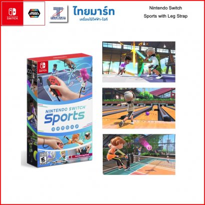 Nintendo Switch Sports with Leg Strap แผ่นเกมมือ 1 นำเข้าถูกต้องโดย Synnex