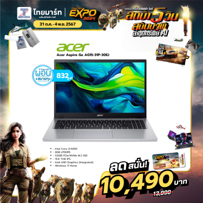 NOTEBOOK (โน้ตบุ๊ค)  Acer Aspire Go AG15-31P-30EJ Pure Silver