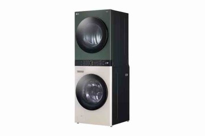 LG เครื่องซักผ้า/อบผ้า WashTower จัมโบ้ ซักผ้า 21 กก. และอบ 16 กก. รุ่น WT2116SHEG ระบบ AI DD&trade; พร้อม Smart WI-FI control ควบคุมสั่งงานผ่านสมาร์ทโฟน