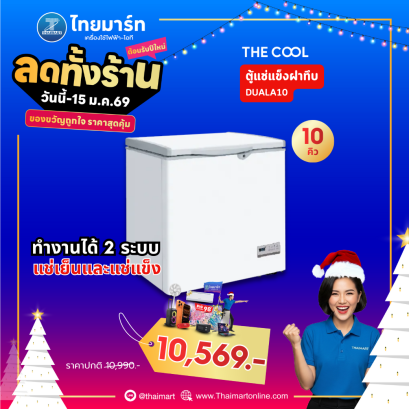 THE COOL ตู้แช่ฝาทึบ 2 ระบบ รุ่น DualA10 ขนาด 10 คิว