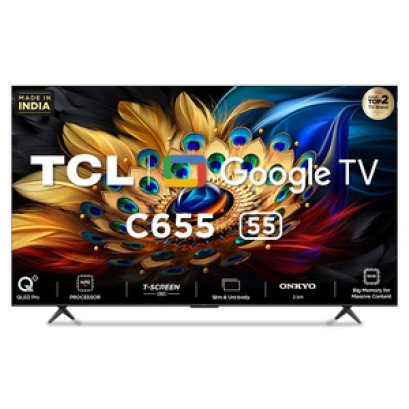 TCL QLED Pro Google TV 4K รุ่น 55C655 สมาร์ททีวีขนาด 55 นิ้ว