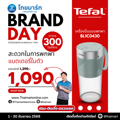 TEFAL เครื่องปั่นแบบพกพา 300 ML รุ่น BL1C0230/BL1C0430