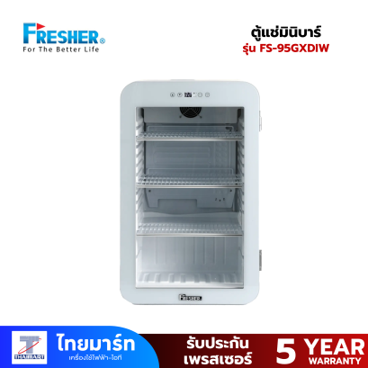 FRESHER Mini Bar-Cooler FS-95GXDIW (3.5Q ) สีขาว