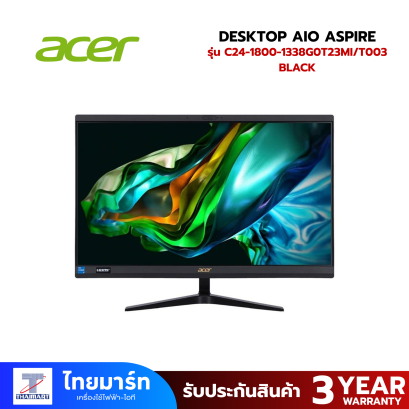 ACER DESKTOP AIO ASPIRE C24-1800-1338G0T23MI/T003 BLACK (DQ.BL0S.T001)