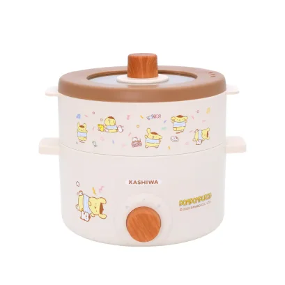 หม้อต้มอเนกประสงค์ พร้อมซึ่งนึ่ง Pompompurin | รุ่น KW-141