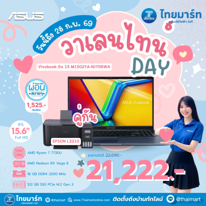 NOTEBOOK (โน้ตบุ๊ค) ASUS Vivobook 15 M1502YA-BQ706WA Blue