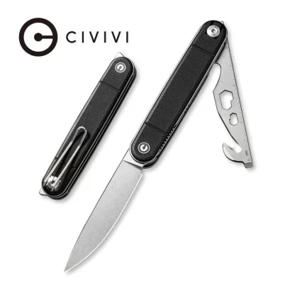 CIVIVI Crit Front Flipper Knife With Multi-Tool G10 Handle (3.18&quot; Nitro-V) C20014F-1