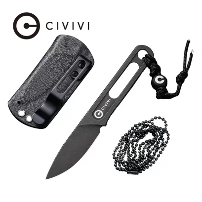 CIVIVI Minimis Fixed Blade Neck Knife (1.96&quot; 10Cr15CoMoV Blade) C20026-1