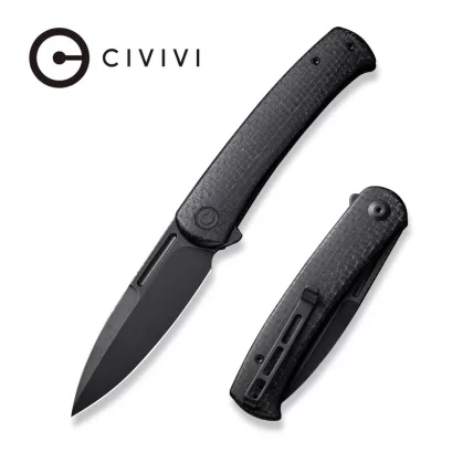 CIVIVI Caetus Flipper Knife Micarta Handle (3.48" 14C28N Blade) C21025C-2