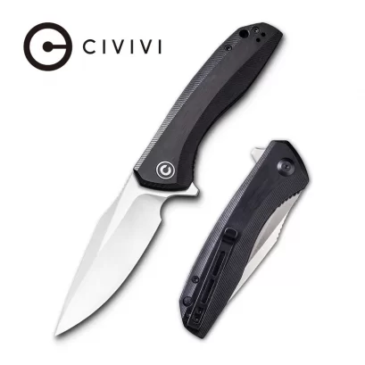 CIVIVI Baklash Flipper Knife Wood Handle (3.5&#039;&#039; 9Cr18MoV Blade) C801E