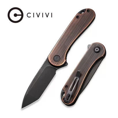 CIVIVI Elementum Flipper Knife Copper Handle (2.96&quot; D2 Blade) C907T-B
