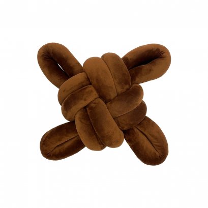 Knot Cushion Good luck-Brown