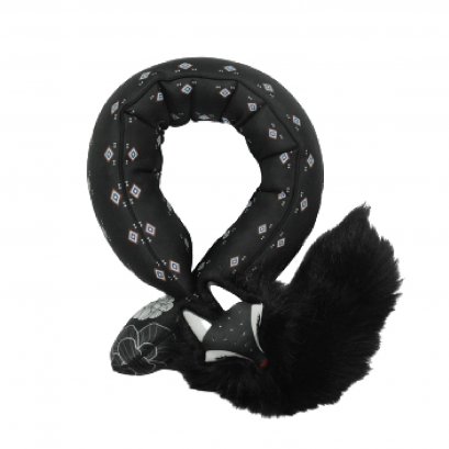 Scarf Pillow Black Foxy