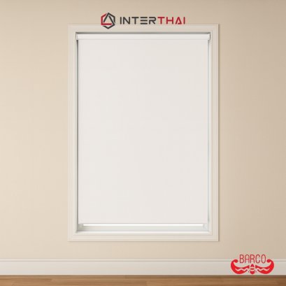 BARCO ม่านม้วน Black Out สีขาว