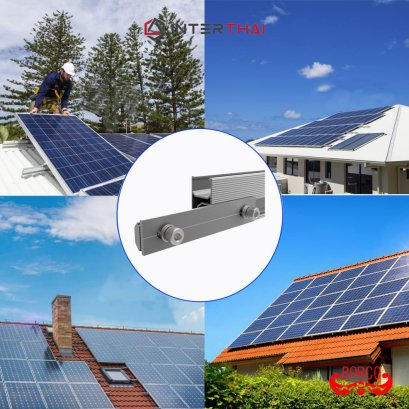 BARCO Rail Splice ตัวต่อรางโซล่าเซลล์ สีชุบขาว