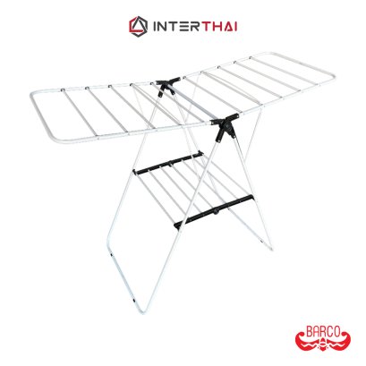 BARCO ราวตากผ้า (เหล็กกล้า) พับได้ ประหยัดพื้นที่ 60*143*100