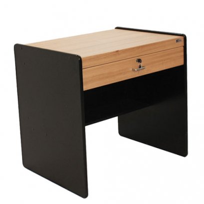 โต๊ะทำงาน 1 ลิ้นชักกลาง BT รุ่น BT-083 สีคาปู-ดำ