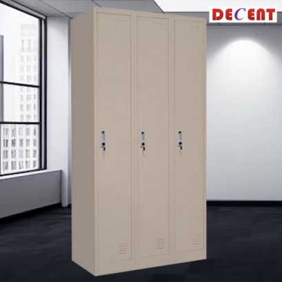 ตู้ล็อคเกอร์ 3 ช่อง มีกุญแจล็อค DECENT รุ่น 3L-B1