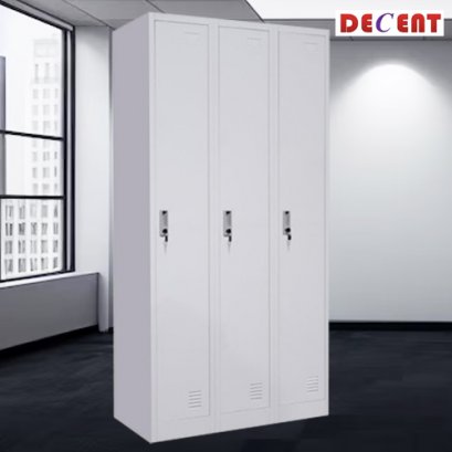 ตู้ล็อคเกอร์ 3 ช่อง มีกุญแจล็อค DECENT รุ่น 3L-B1