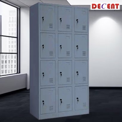 ตู้ล็อคเกอร์ 12 ช่อง มีกุญแจล็อค DECENT รุ่น 3L-B4