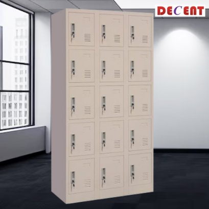 ตู้ล็อคเกอร์ 15 ช่อง มีกุญแจล็อค DECENT รุ่น 3L-B5