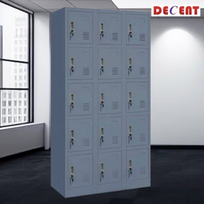 ตู้ล็อคเกอร์ 15 ช่อง มีกุญแจล็อค DECENT รุ่น 3L-B5