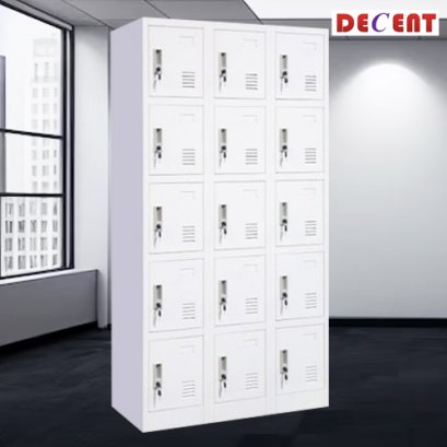 ตู้ล็อคเกอร์ 15 ช่อง มีกุญแจล็อค DECENT รุ่น 3L-B5