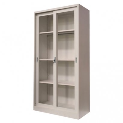 ตู้เหล็กบานเลื่อนกระจกสูง DECENT รุ่น FC-G6