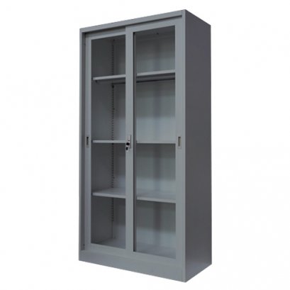 ตู้เหล็กบานเลื่อนกระจกสูง DECENT รุ่น FC-G6