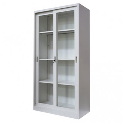 ตู้เหล็กบานเลื่อนกระจกสูง DECENT รุ่น FC-G6